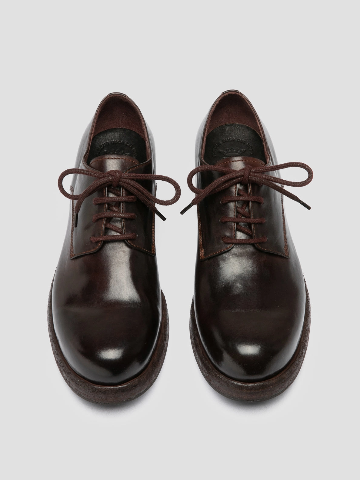 BULLA DD 311 - Burgundy Leather Derby Shoes Basic Fit
