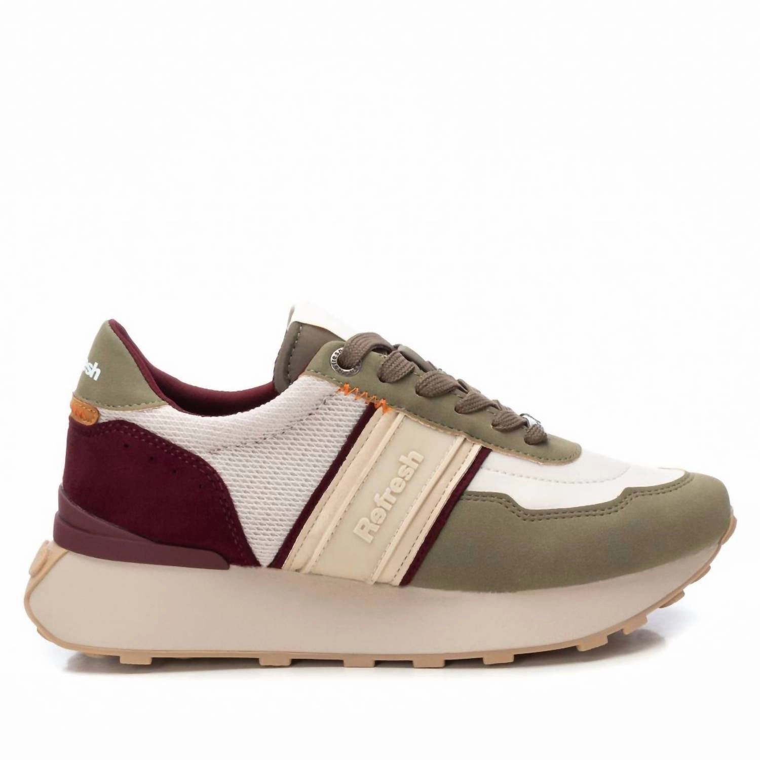 Women's Casual Sneakers In Khaki Every Season Easy Movement