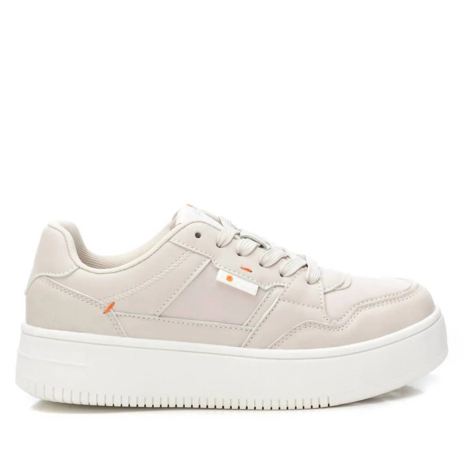 Women's Casual Sneakers In Beige Flex grooves Versatile lining