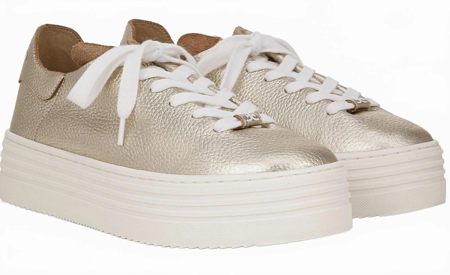 Women Pippy Platform Sneaker In Gold Running Friendly Neutral Tones