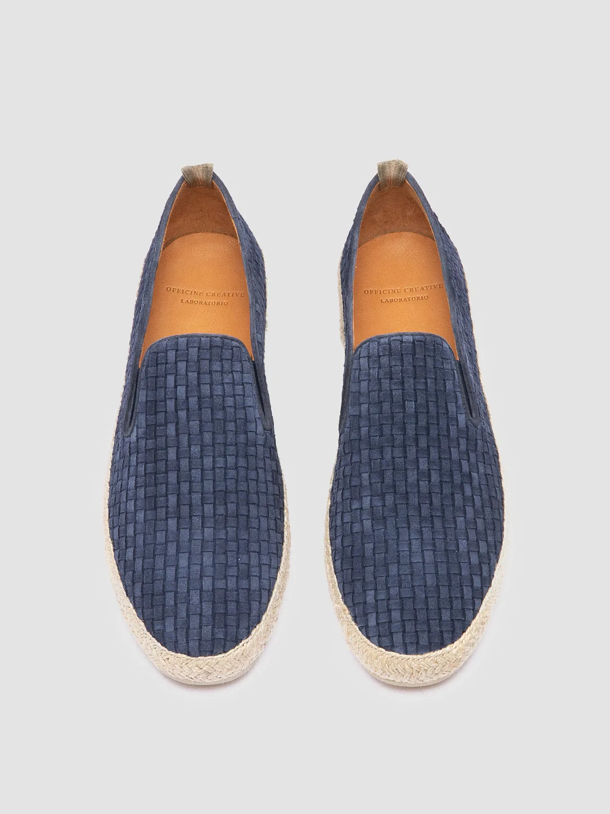 BOWLINE 001 - Navy Woven Espadrille Shoes Polished Comfort Daily Firm