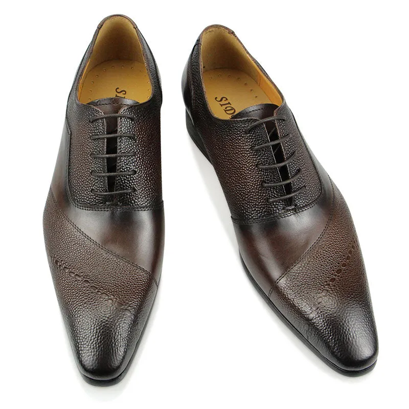 Step Comfort Aubino  - Luxury Men's Business Cap Toe Oxford Dress Shoes