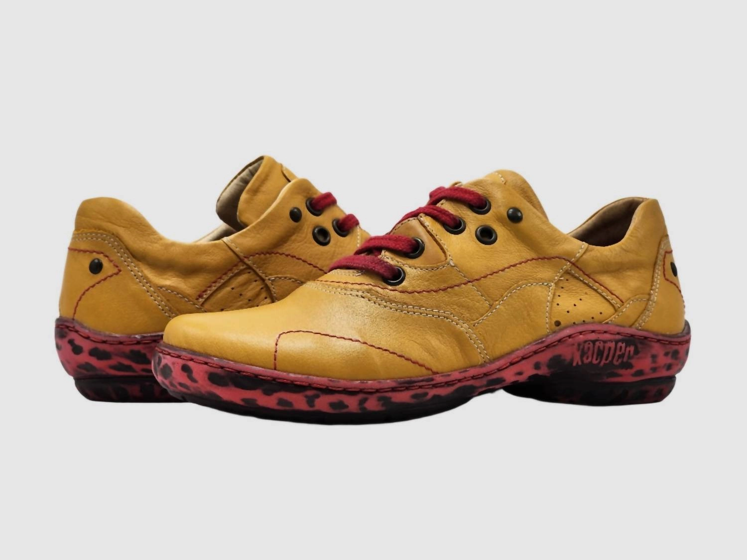 Women's Summertime Shoes In Yellow/red Optimal Flexibility