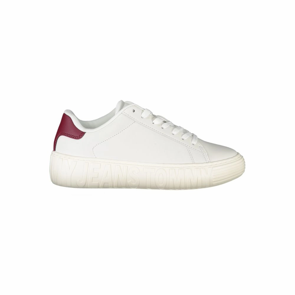 Impact Resistant Plate Tommy Hilfiger Leather Women Women's Sneaker