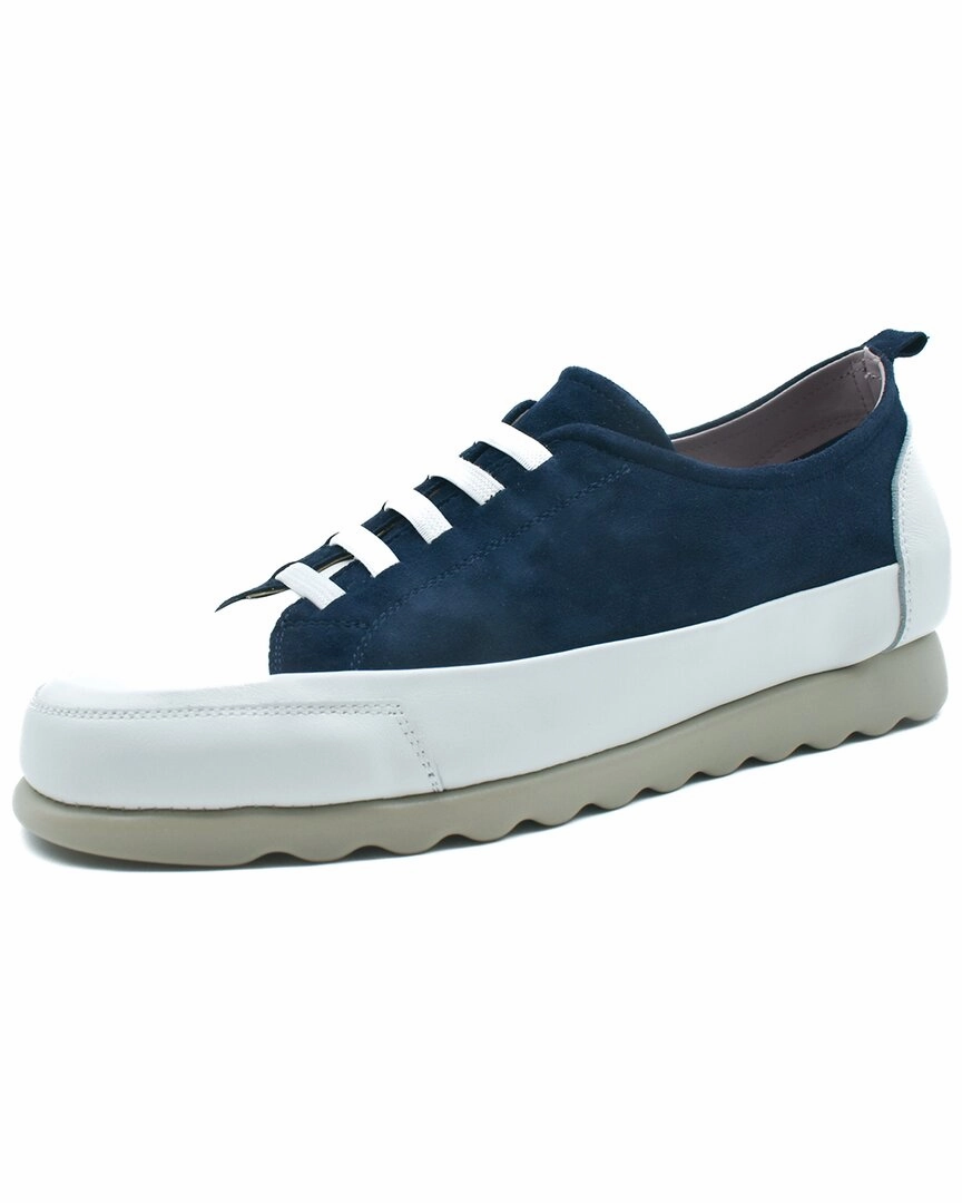 The Flexx Lena Leather & Suede Sneaker Flexible Toe Box Light cushion