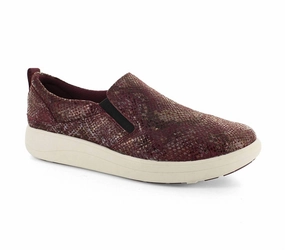 Durable Overlay Shock Diffusion Technology Women's Florida Shoes In Plum Snake