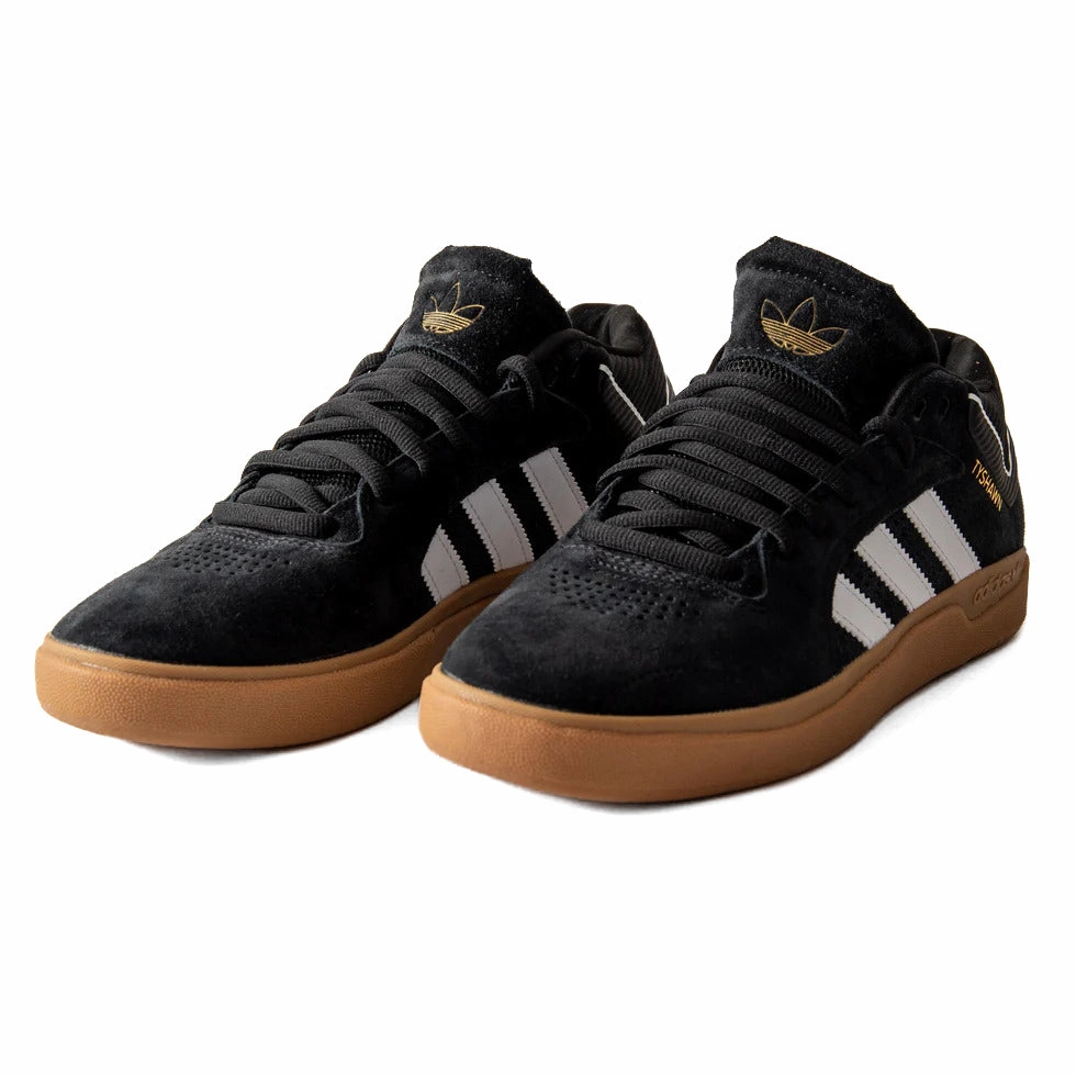 Adidas - Tyshawn (Black/White/Gold) *SALE Leather Quality