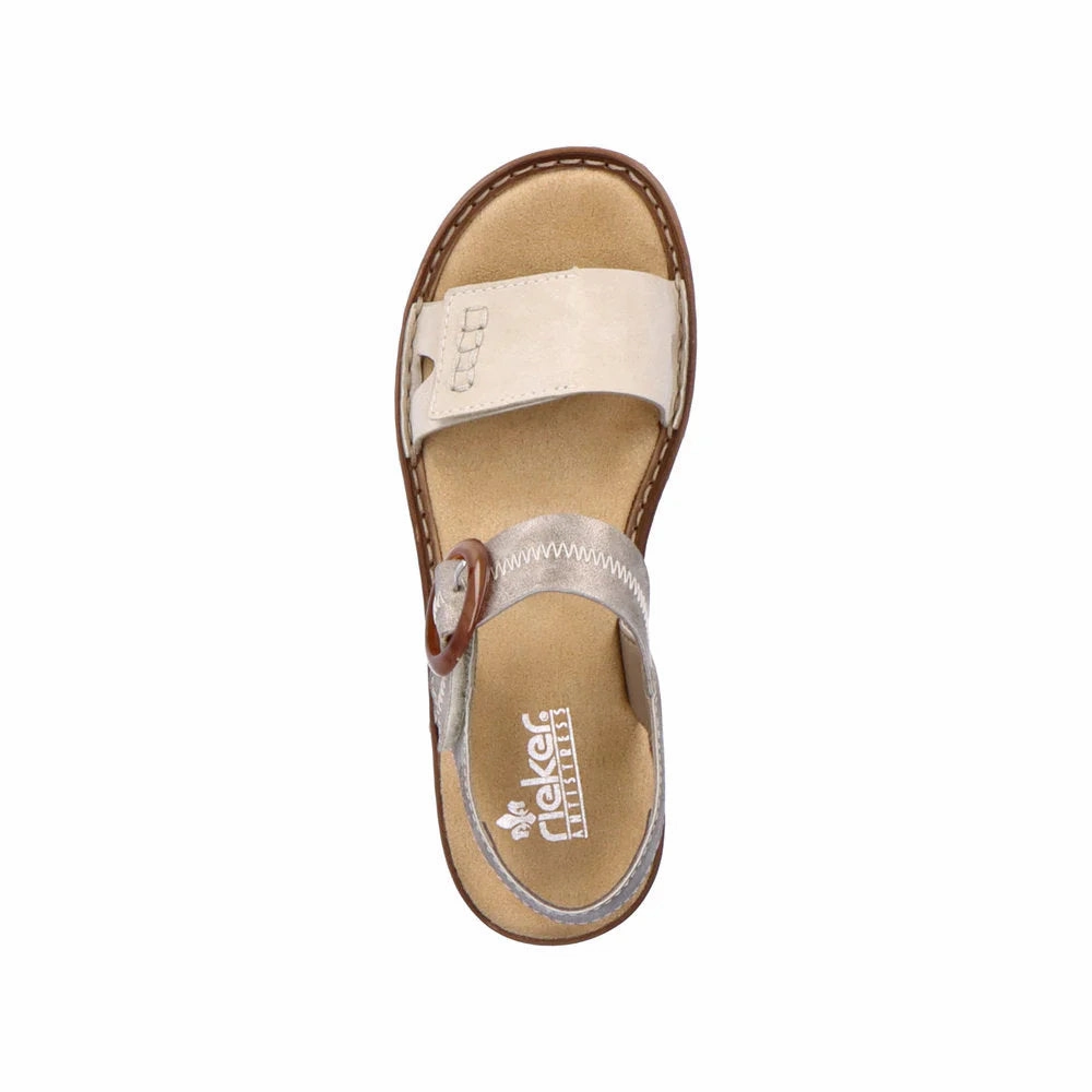 Comfort Motion Picnic Mood Rieker Women's Regina Z3 Sandal in Cliff/Perle