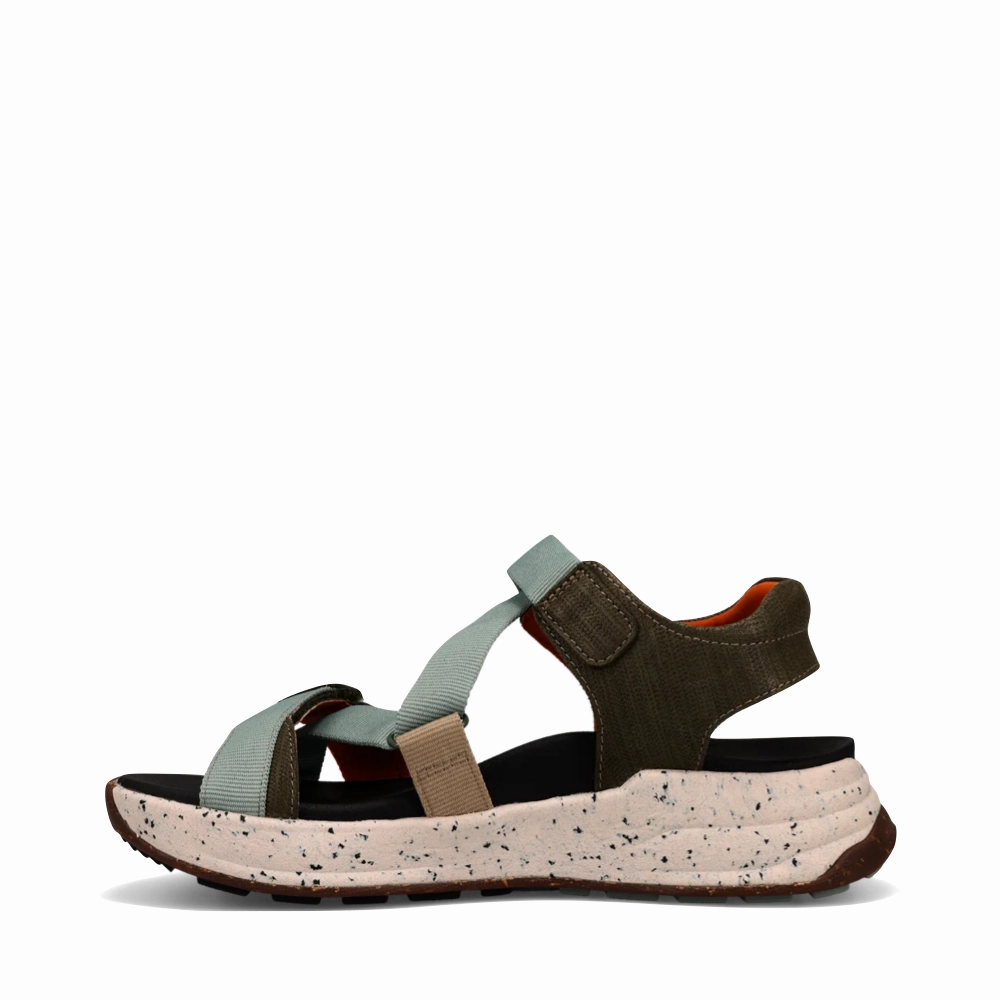 Taos Women's Super Z Sandal in Sage/Olive Multi Smooth Walk Long Miles