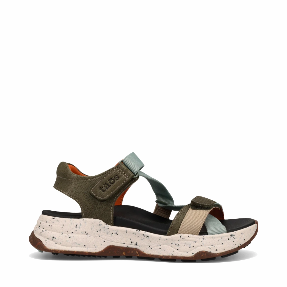 All Matching Taos Women's Super Z Sandal in Sage/Olive Multi
