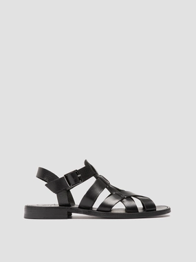 Light Gear GANEMA 105 - Black Leather Sandals