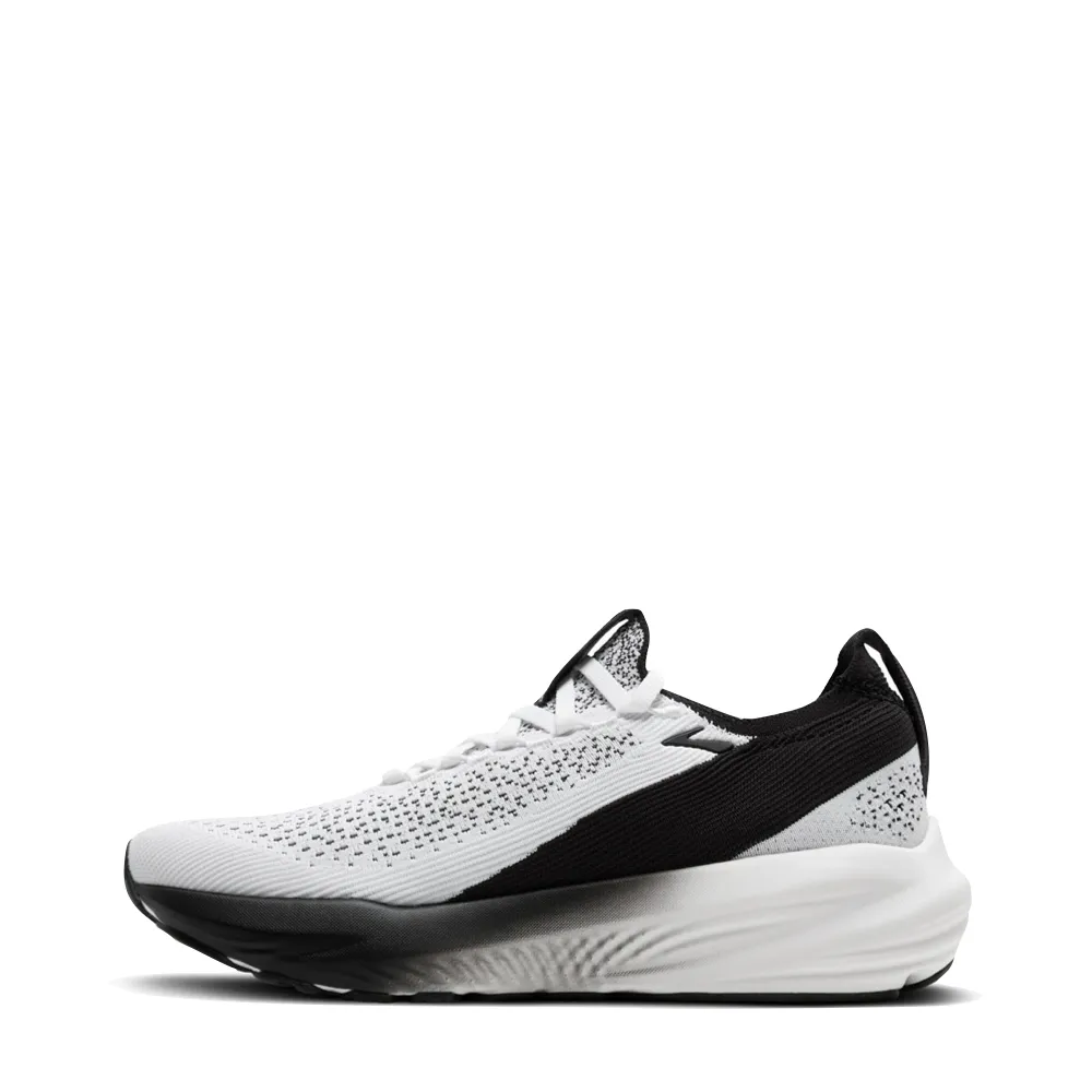 Brooks Men's Glycerin StealthFit 22 Sneaker in White/Grey/Black Drill Pace
