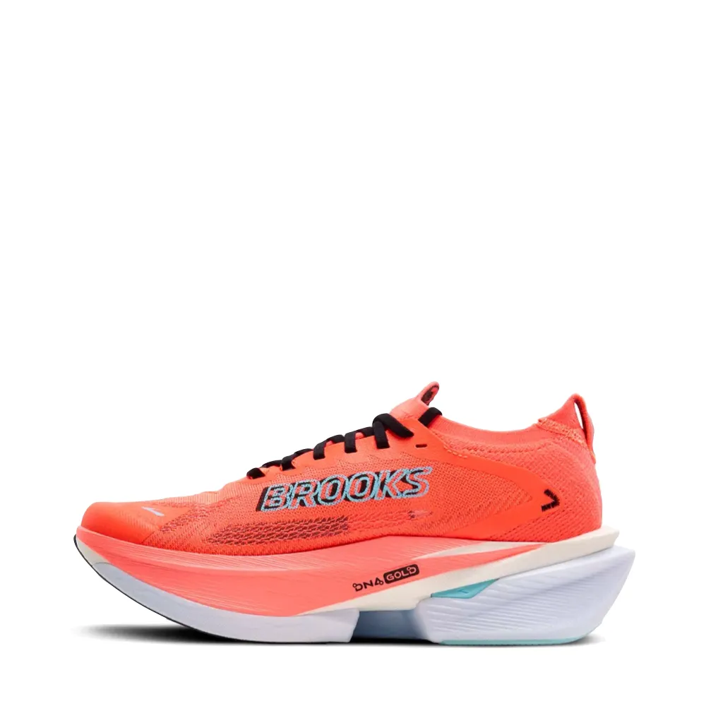 Play Step Brooks Men's Hyperion Max 3 Sneaker in Fiery Coral/Black