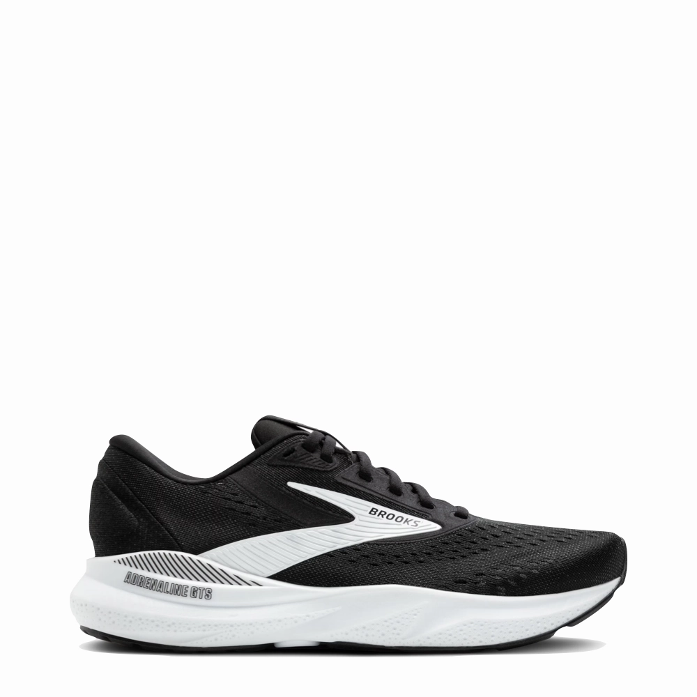 Cushioned Insole Brooks Women's Adrenaline GTS 24 Sneaker in Black/White