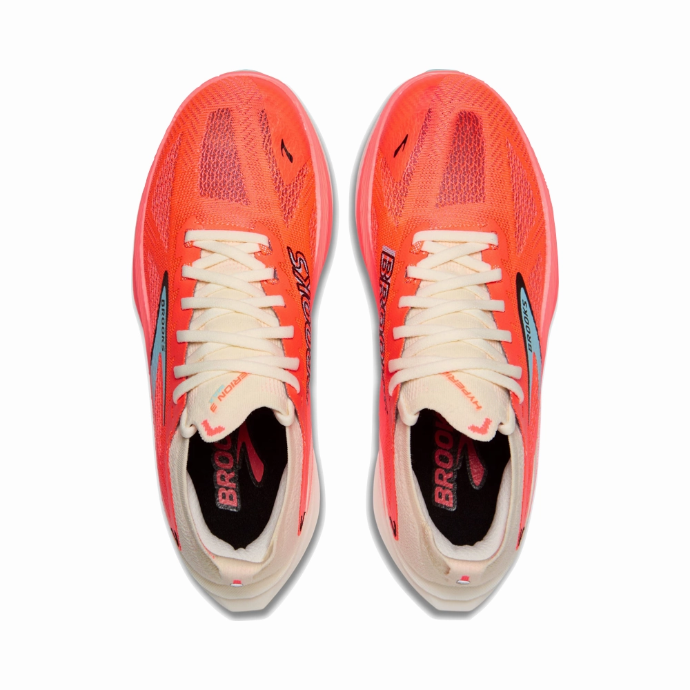 Walking Gear Brooks Women's Hyperion Max 3 Sneaker in Coconut/Fiery Coral
