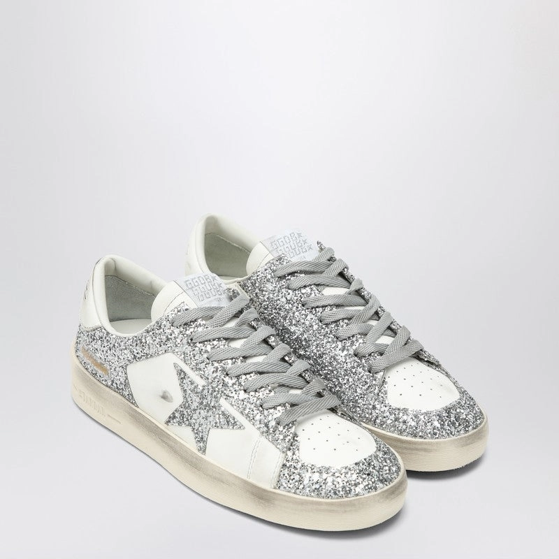 Golden Goose Women's Stardan /Glitter Sneaker Collapsible Heel Design