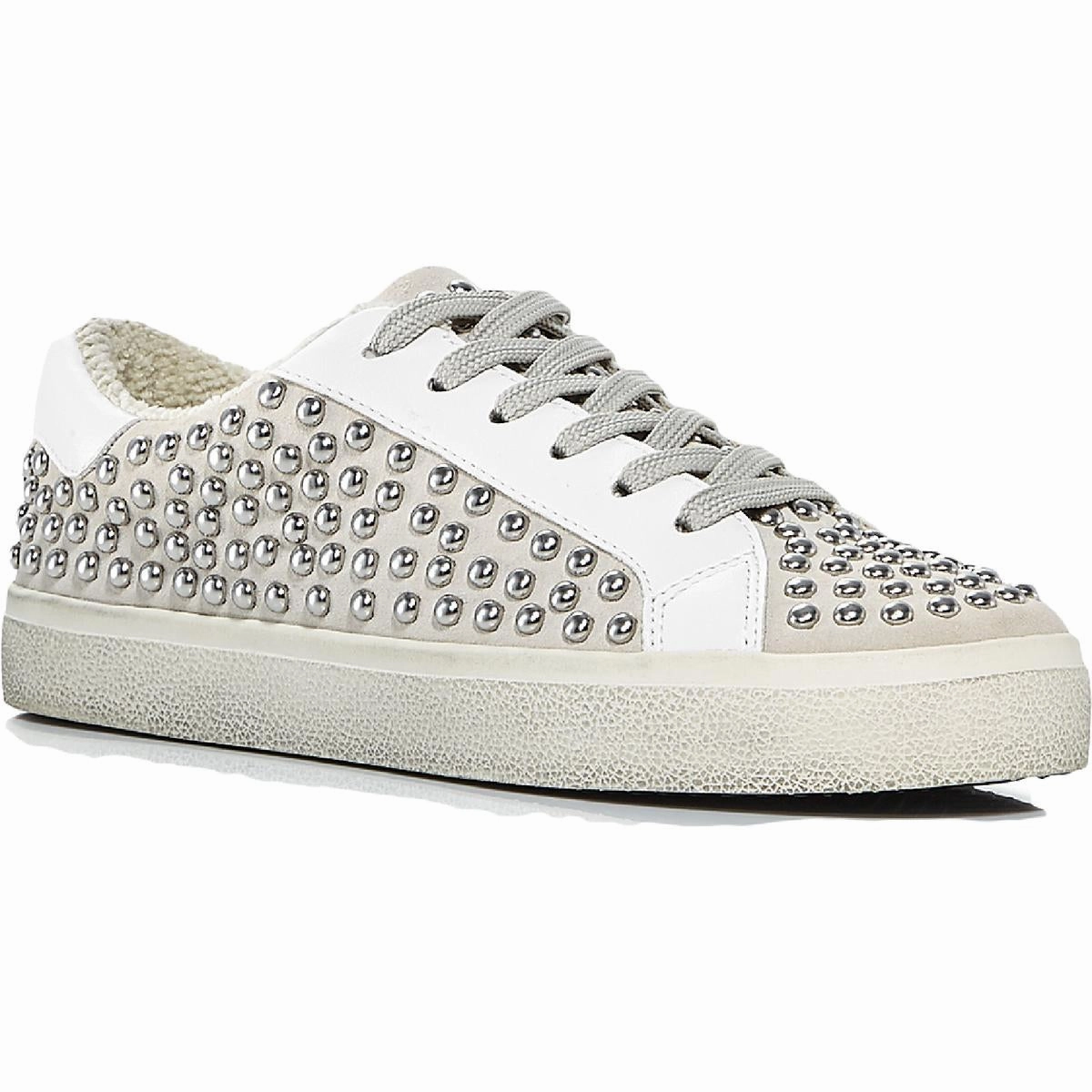 Supportive Feel Light Motion Tess Womens Suede Studded Fashion Sneakers