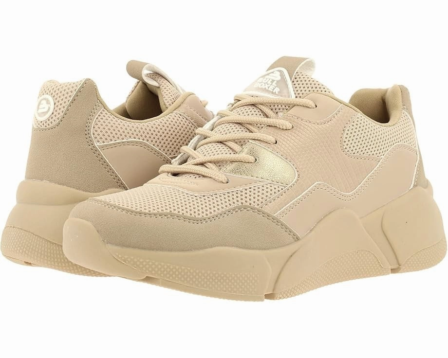 Plush Fit Bullboxer Ebi Sneaker Women's  Mink Lace-Up Comfort Shoes JOBB672