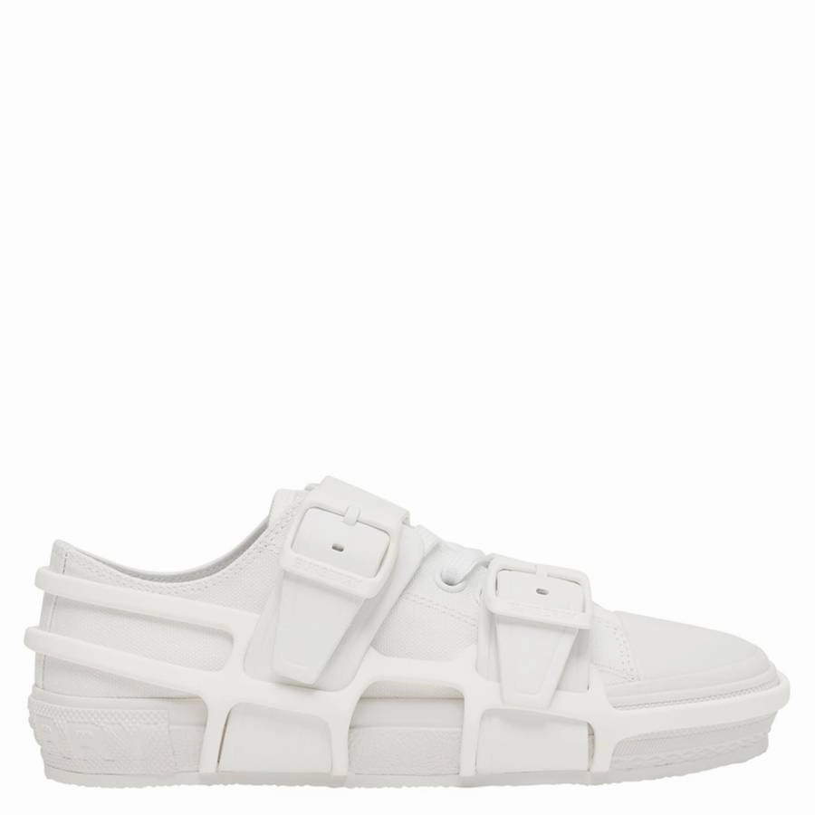 Velcro straps Abrasion Resistant Toe Burberry Webb Low-top Sneakers In White