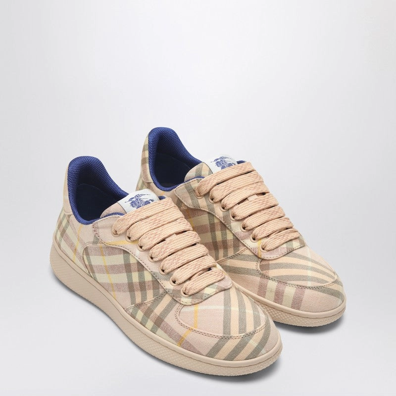 Anti Static Fabric Burberry Women's Sneaker Terrace pink