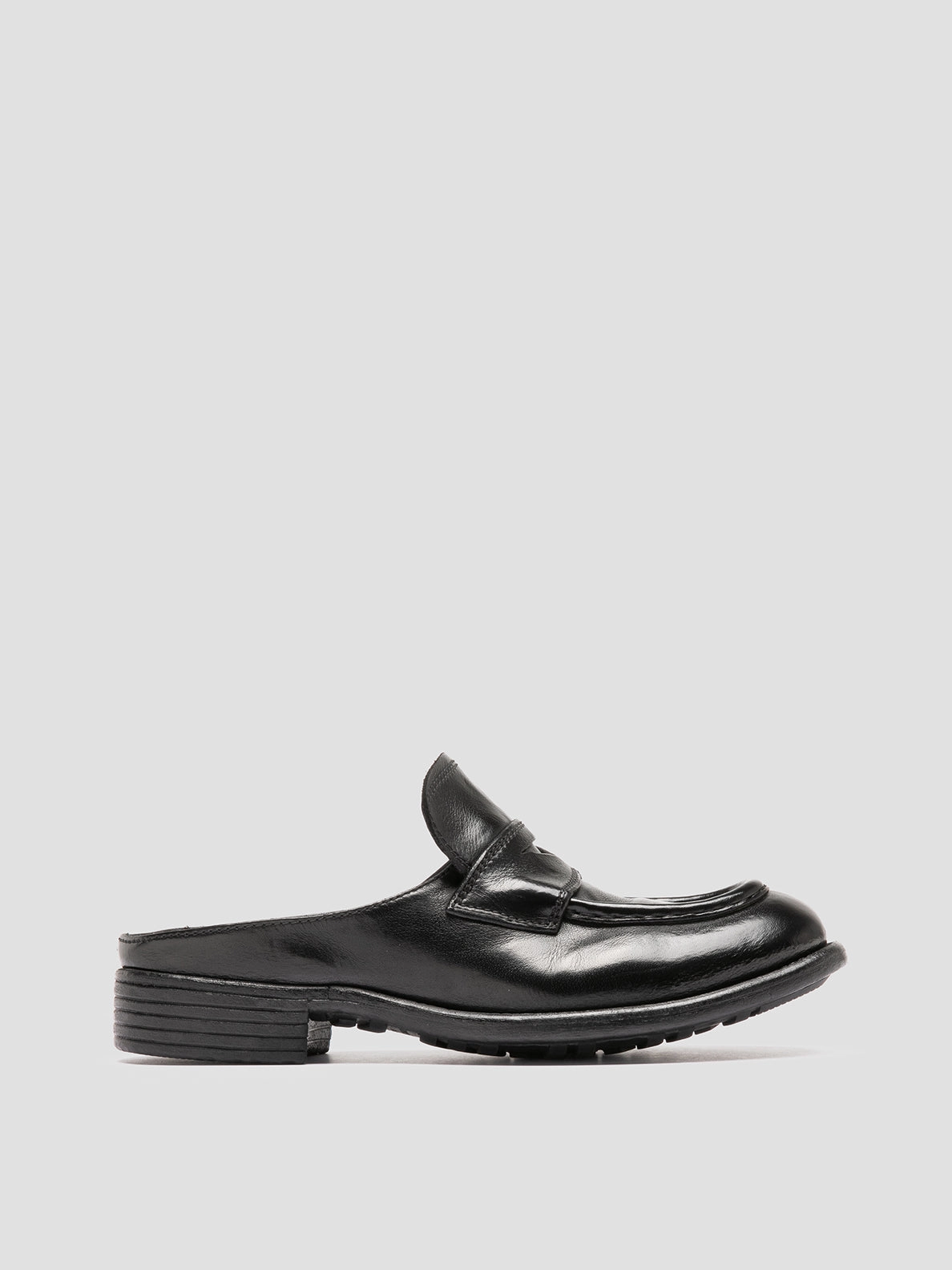 Comfortable Beach Shoes Motion Control Design CALIXTE 063 - Black Leather Mule