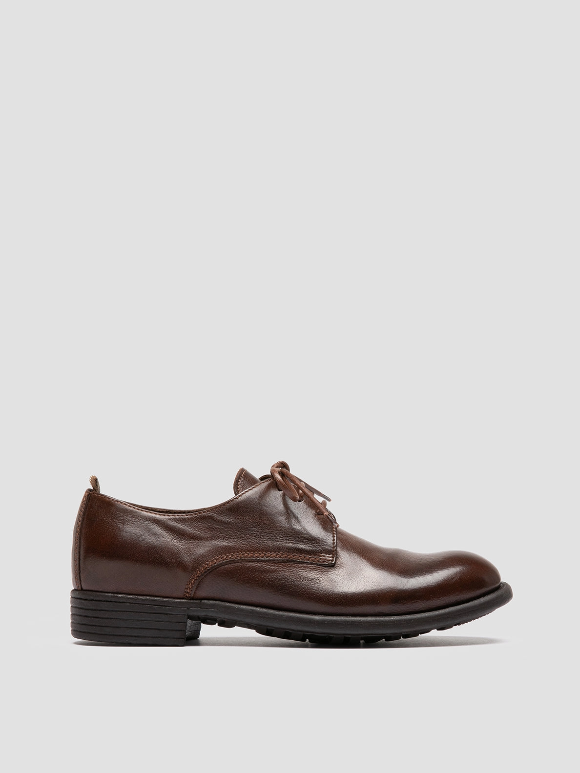 CALIXTE 068 - Brown Leather Derby Shoes In office Sleek Vibe