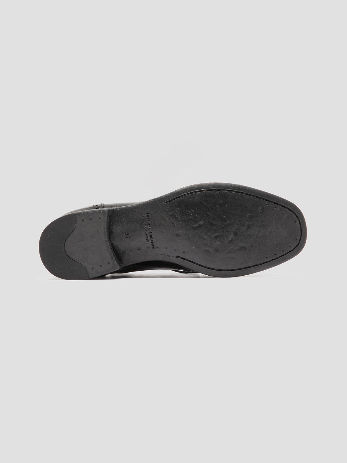 Slip On CALIXTE 079 - Black Leather Oxford Shoes