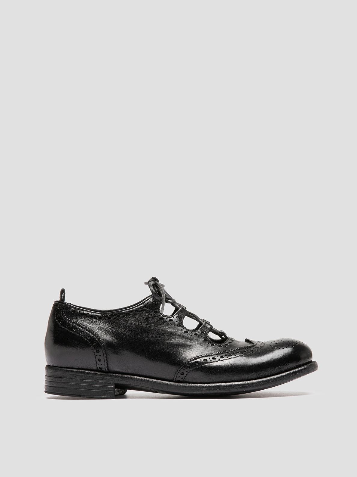 CALIXTE 079 - Black Leather Oxford Shoes Jewelry Launch