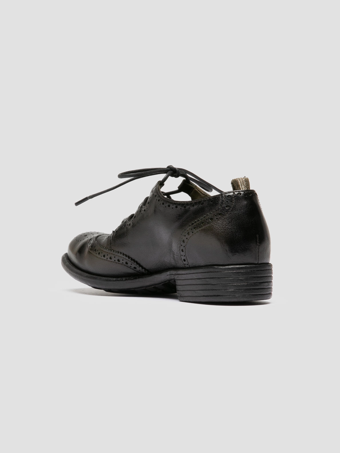 Business Lounge CALIXTE 084 - Dark Green Leather Oxford Shoes