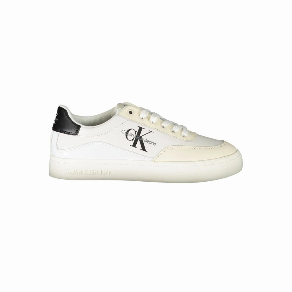 Thermoplastic Heel Support Built For Motion Calvin Klein Chic Lace-Up Sneakers with Contrast Women's Detailing