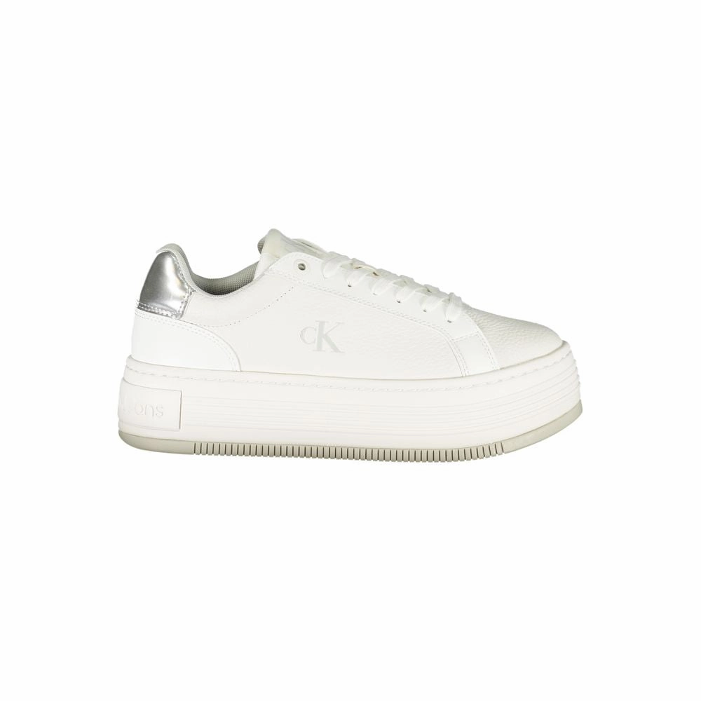 Calvin Klein Leather Women Women's Sneaker Airflow Mesh Panels