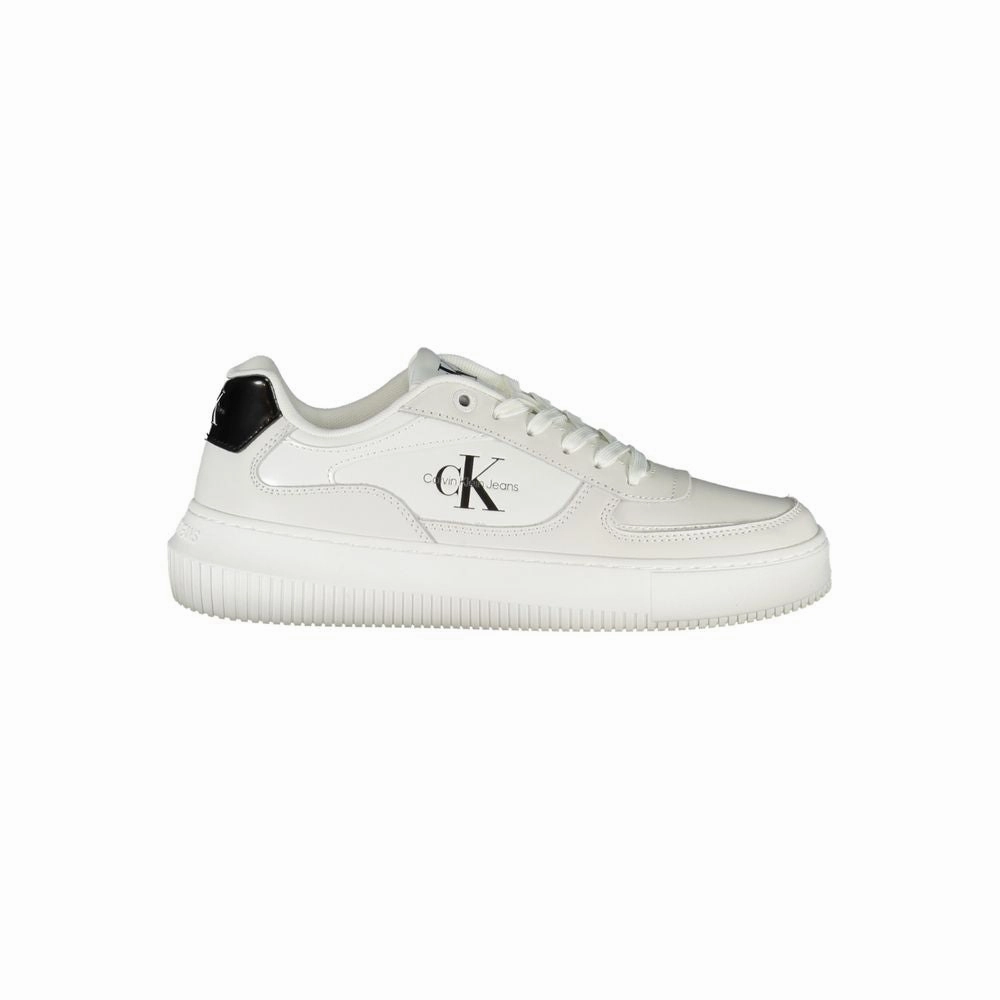 Calvin Klein Sleek Lace-Up Sneakers with Contrast Women's Details Anti fungal