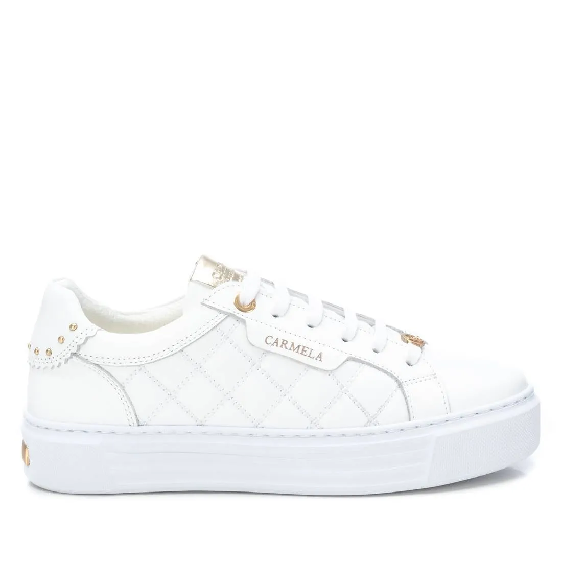 Carmela Collection Women's Leather Casual Sneakers By Xti High   Top