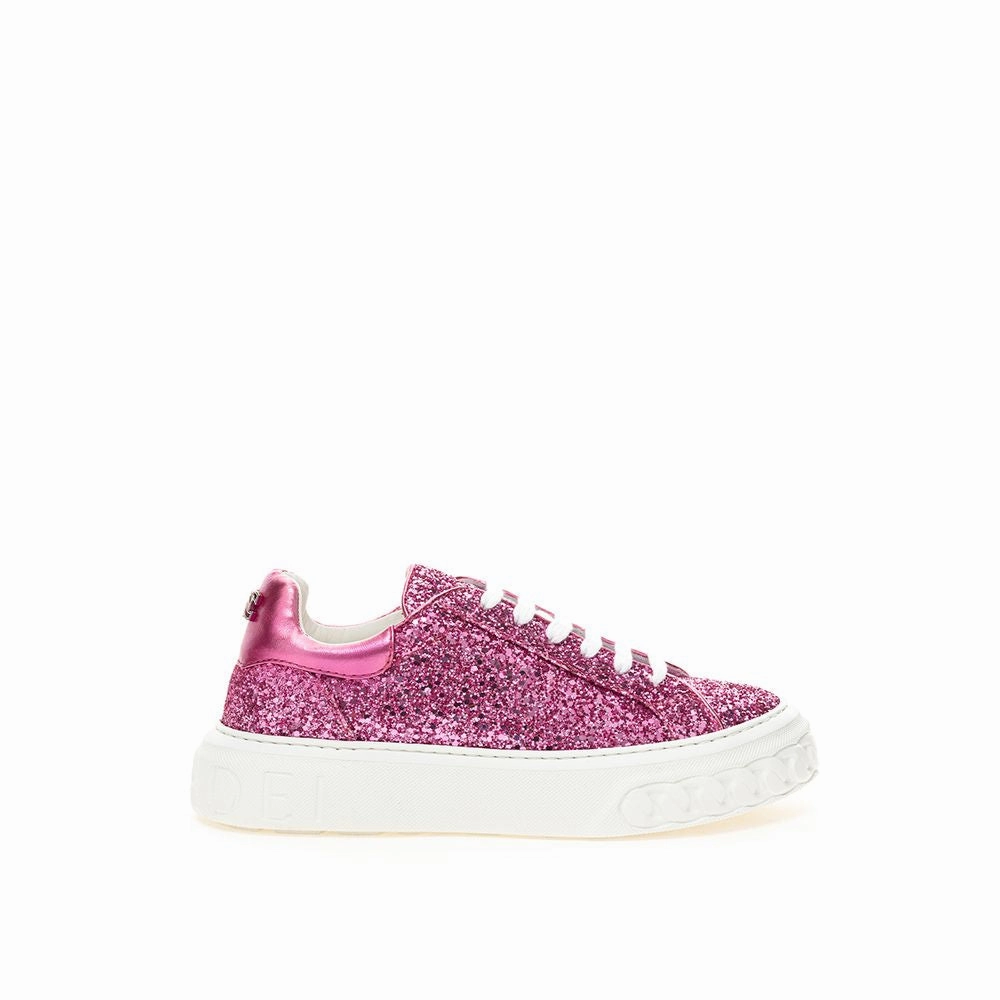 Casadei pink Elegance Leather Women's Sneakers High-performance piece