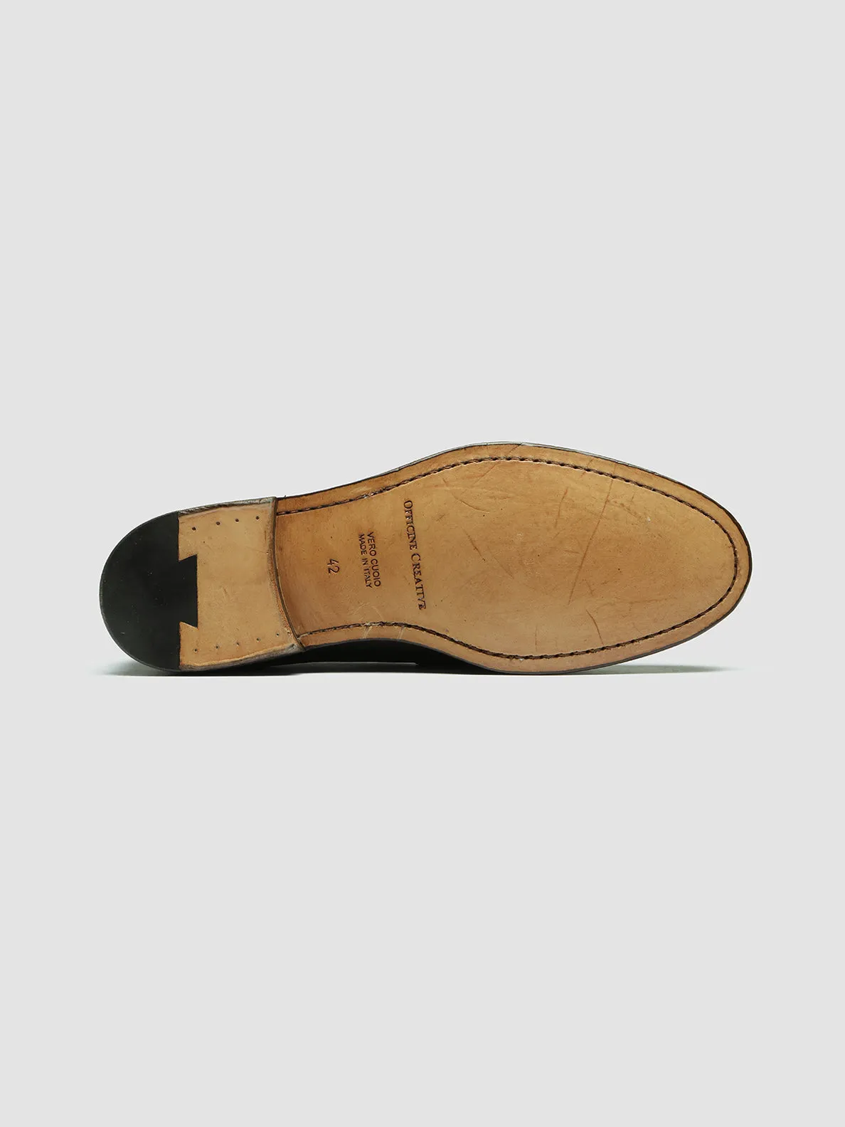 OPERA 001 - Dark Brown Leather Penny Loafers Ground Hold Current Trend
