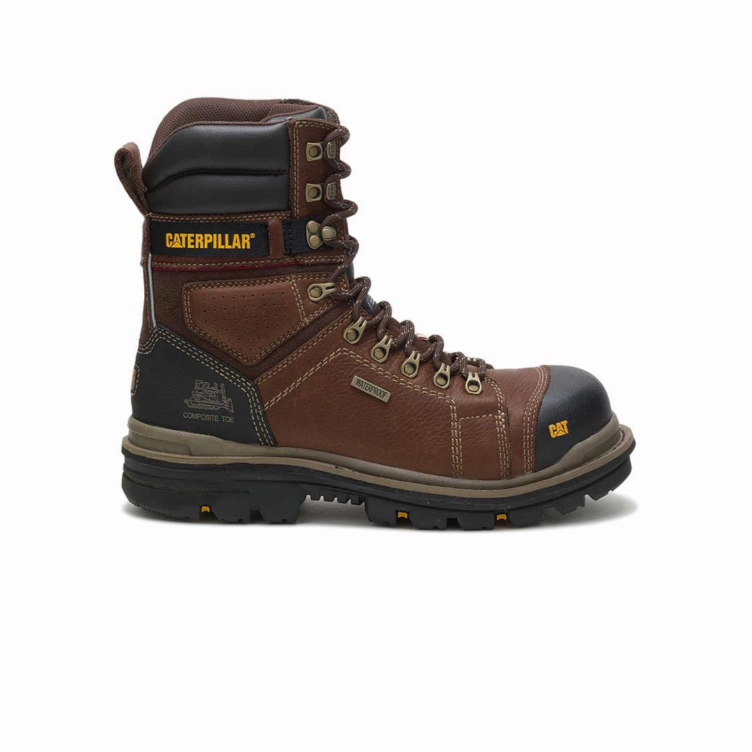 CAT (Caterpillar) - Men's Hauler 8 Inch Waterproof Composite Toe Work Boots (P717629) Classic Touch