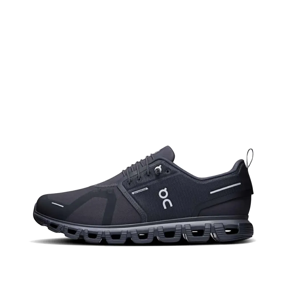 On Men's Cloud 6 Waterproof Sneaker in Black/Black Cool Step