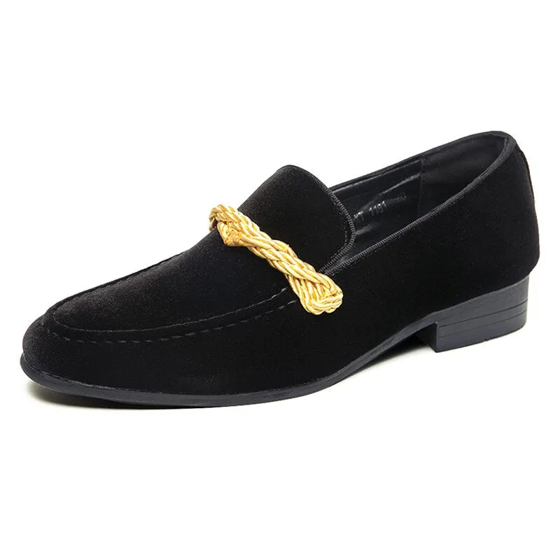 The WEH - Ribbon Decorated Suede Leather Loafers For Men Lightweight Footwear Urban Flow