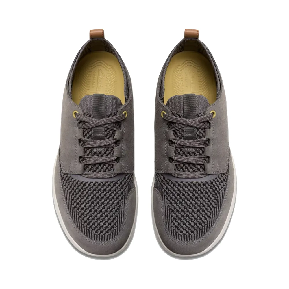 Clarks Men's Easeway Sport Sneaker in Grey Combination Relax Day