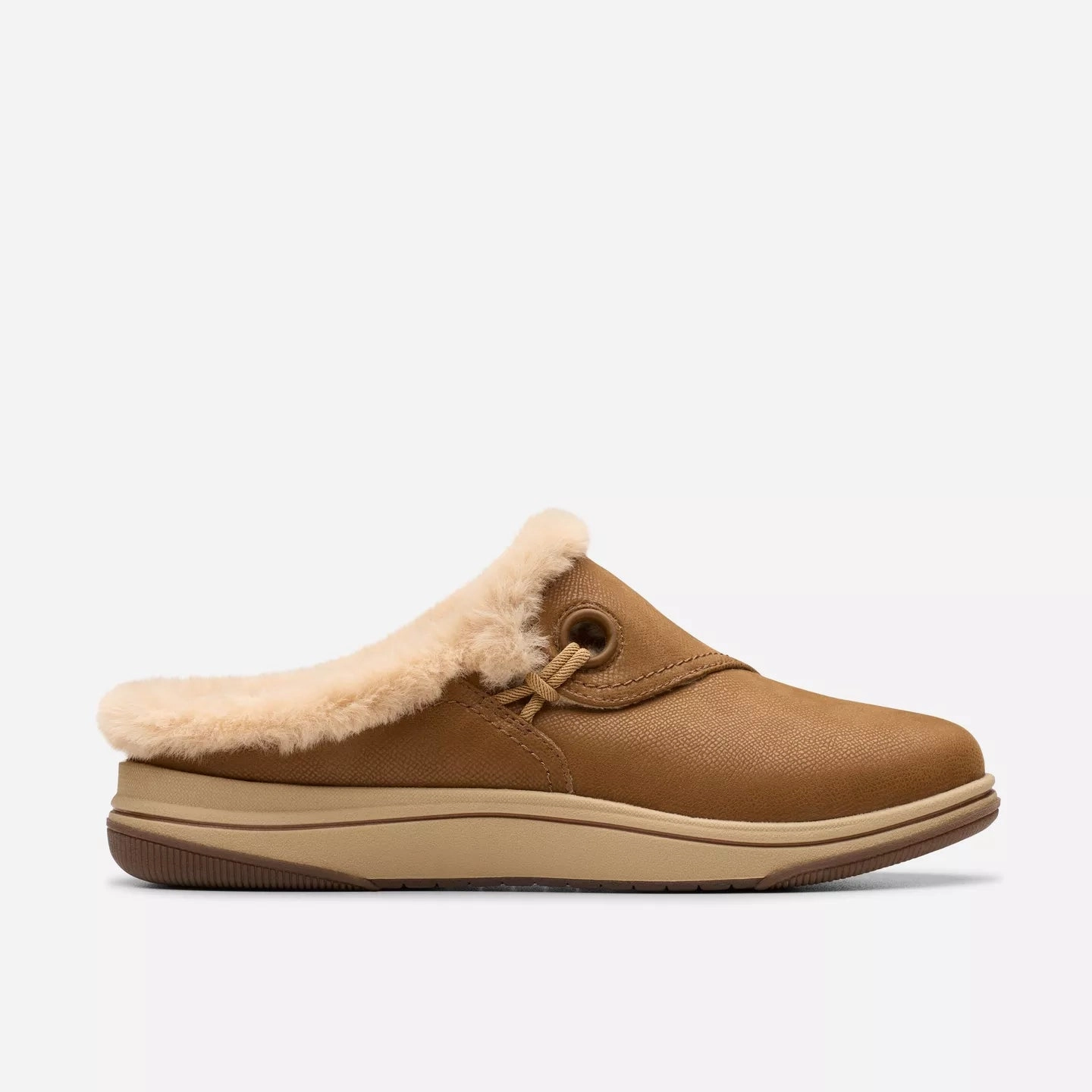 Comfort footbed Round Toe Clarks Women's Breeze Myth Clog in Dark Tan