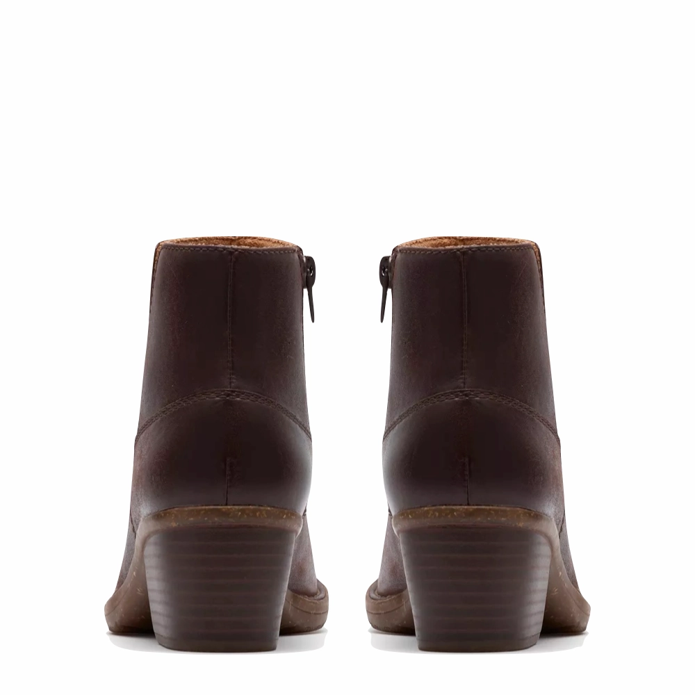 Bright Jog Clarks Women's Kastela Top Ankle Boots in Brown