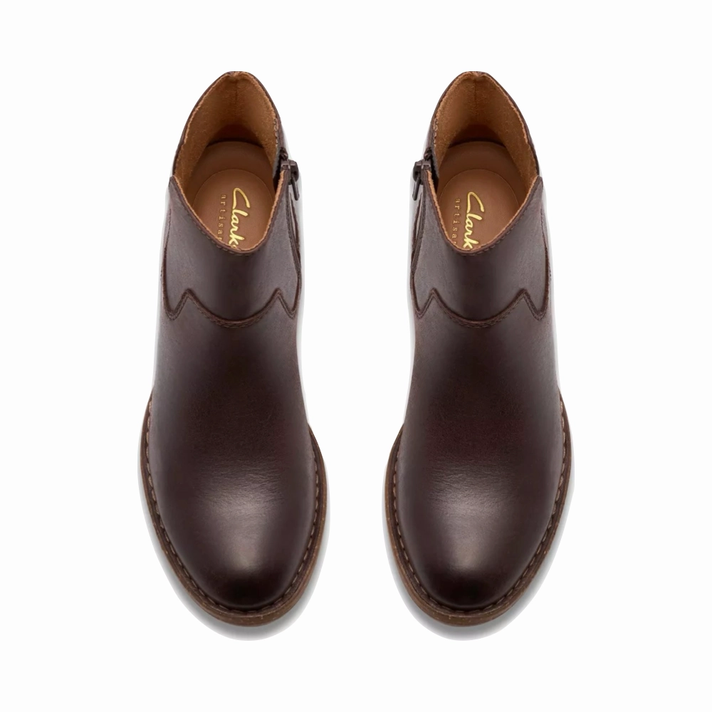 Outdoor Day Fashionable Design Clarks Women's Kastela Top Ankle Boots in Brown