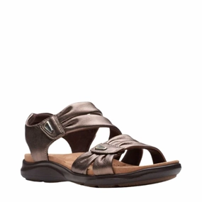 Walking Sole shoe style Clarks Women's Kitly Ave Sandal in Bronze