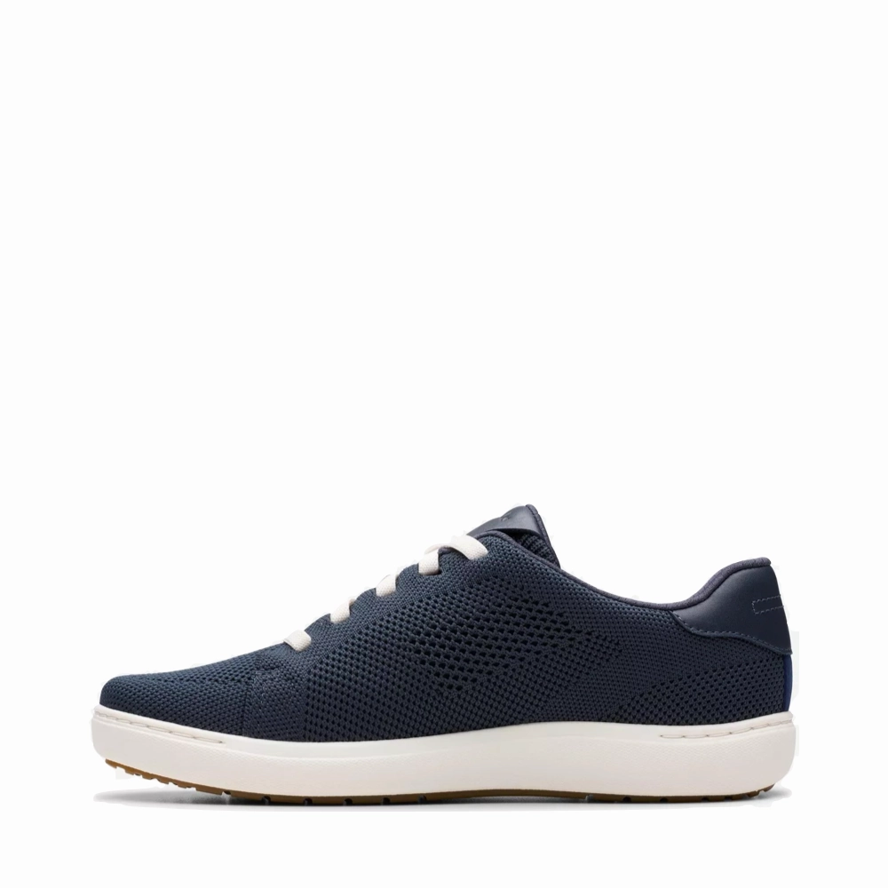Clarks Women's Nalle Walk Knit Sneaker in Navy Leisure Day