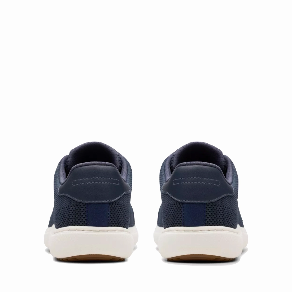 Clarks Women's Nalle Walk Knit Sneaker in Navy Ergonomic Feel Minimal Look
