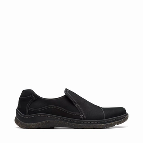 Clarks Women's Orlene Slip On in Black Stripe Mood Sport Ready
