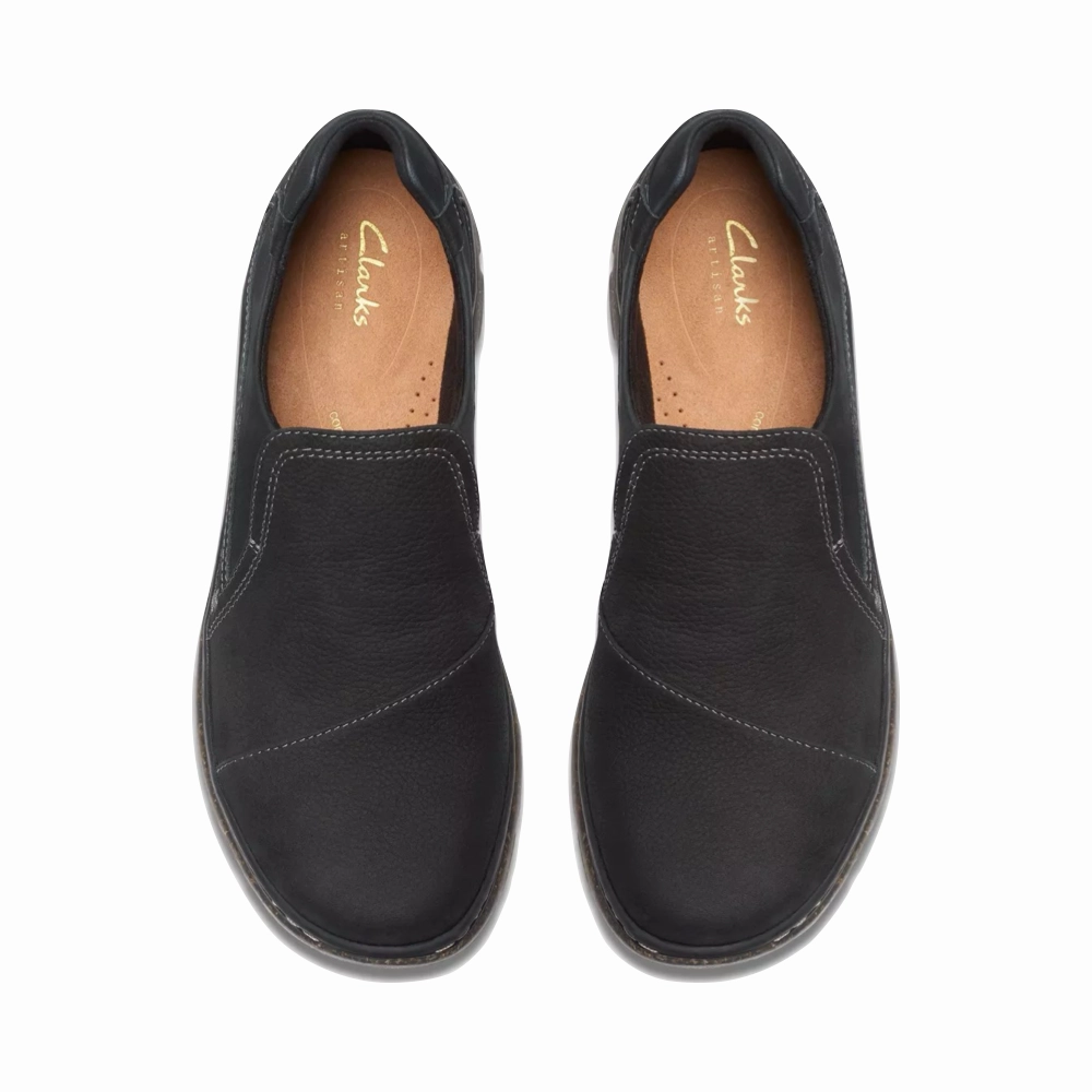 Comfort Cushion Wrinkle Resistant Clarks Women's Orlene Slip On in Black