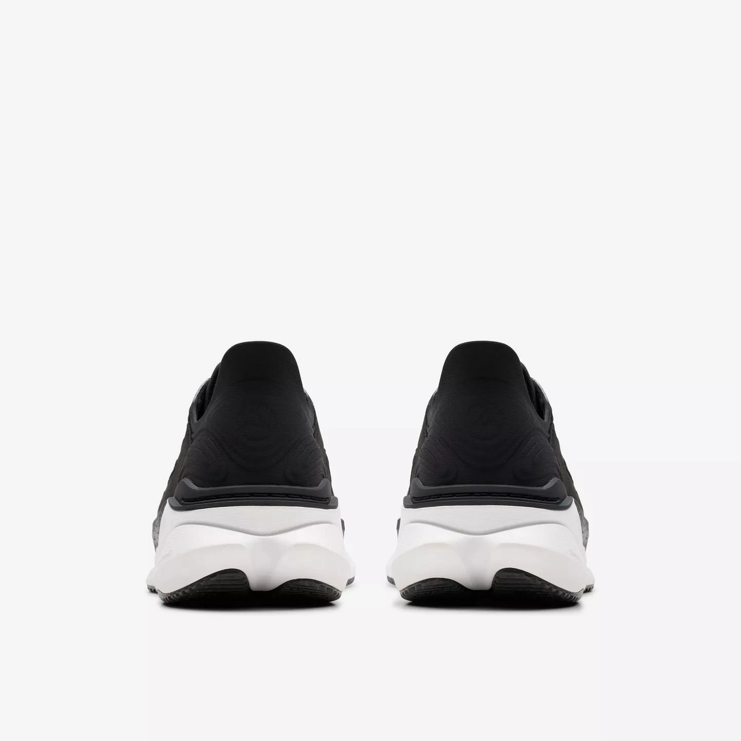 Long Travel Clarks Women's Pace Sneaker in Black/White