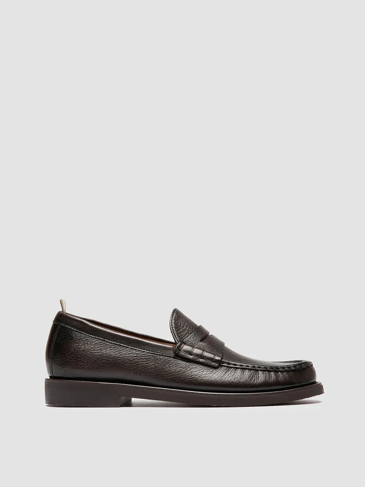 BALFRON FLEXI 001 - Dark Brown Leather Penny Loafers Walking