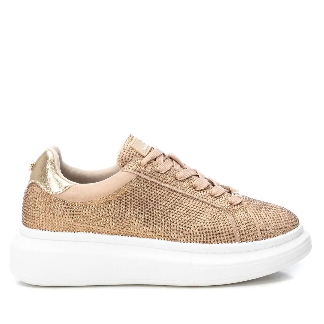 Flat Knit Texture Women's Lace-Up Sneakers By XTI